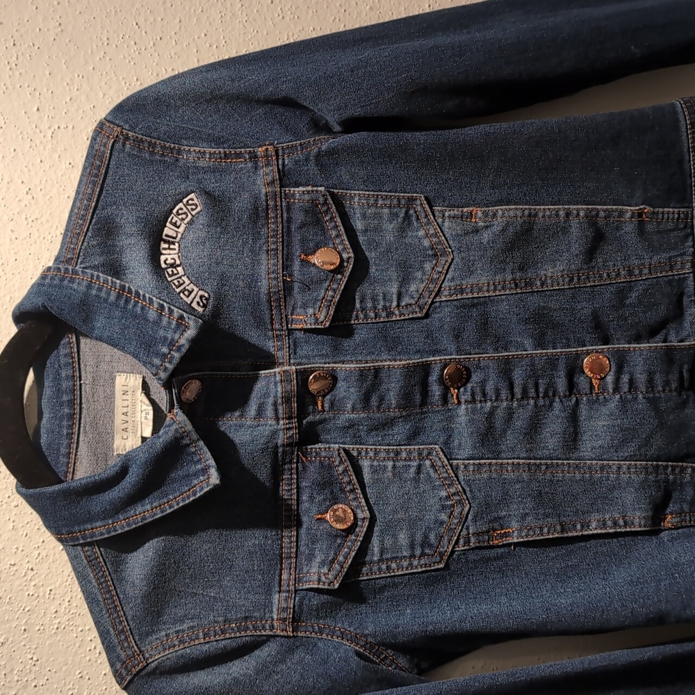 Speechless custom embroidery denim jacket